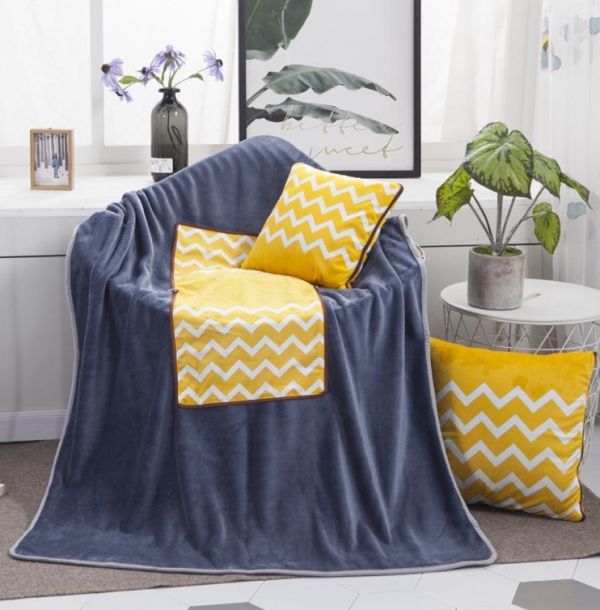 Pola bantal dengan motif ombak